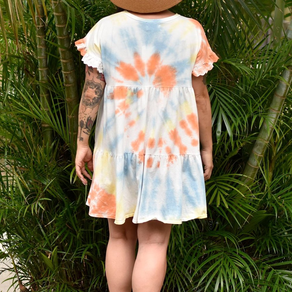 Organic Cotton Tie Dye Dress - Picture 2 of 8